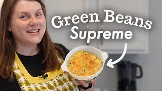 THANKSGIVING PREP 🍗 Green Beans Supreme recipe from 1977!