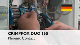 Die ergonomische Crimpzange CRIMPFOX DUO 16S mit drehbarem Gesenk verspricht beste Crimpergebnisse