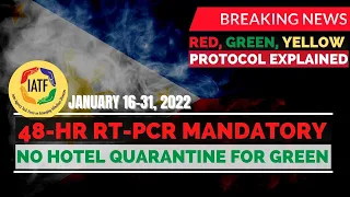 🛑!!! NO QUARANTINE FOR ELIGIBLE PASSENGERS!! 48 HRS RT PCR NOW MANDATORY !!! NEW PROTOCOL EXPLAINED