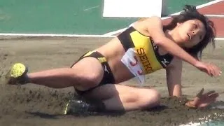 Athletics  女子 走り幅跳び  ゴールデン陸上2013-505