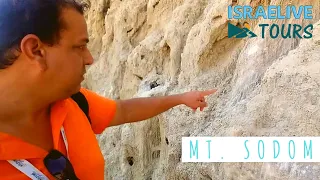 Tours in Israel - Mount Sodom - the salty mountain next to Dead Sea - with guide Michael