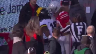 Gee Scott HEADBUTTS a Michigan Defender | Michigan vs Ohio State