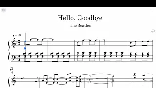 The Beatles - Hello, Goodbye Sheet Music