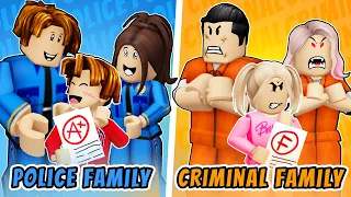 ROBLOX Brookhaven 🏡RP: POLICE vs CRIMINAL Family: Who is Happier? | Gwen Gaming Roblox