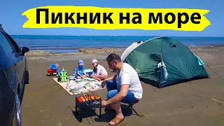 Палаточный отдых. Открыли пляжный сезон.  Азербайджан 2020