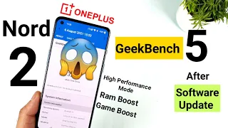 Oneplus nord 2 Geekbench 5 High performance mode, ram boost, Game boost amazing results 🔥🔥🔥