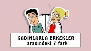 Kadınlar ve Erkekler Arasındaki 7 Fark  | Wedia Grafika