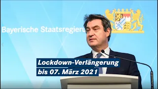 Zusammenfassung der Pressekonferenz zur Corona-Pandemie (11.02.21) - Bayern