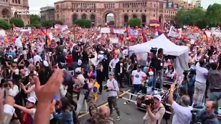 Celebrations After Pashinian Voted Armenian PM