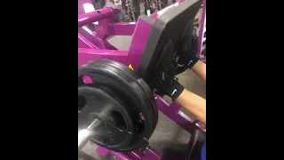 Jeyden Thomas 10 year old leg press