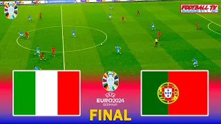 ITALY vs PORTUGAL - FINAL UEFA EURO 2024 | Full Match & All Goals | eFootball PES Gameplay