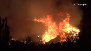 Canyon Fire Night Operations Vegetation Fire Vandenberg AFB 9/18/16