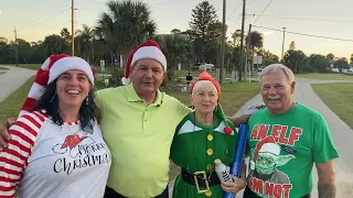 Pirate Harbor Golf Cart Christmas Parade in Punta Gorda, Florida