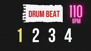 10min Drum Beat Loop 110bmp - Backing Track Drumming Playalong