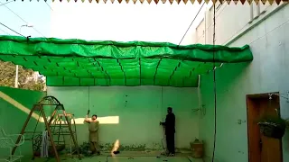 Green net folding