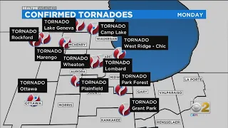 12 Tornadoes Now Confirmed From Monday Storm