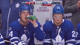 Auston Matthews 3rd Goal of the Season! 10/11/17 (New Jersey Devils vs Toronto Maple Leafs)