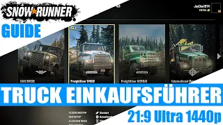 SNOWRUNNER TRUCK EINKAUFSFÜHRER GUIDE ★ SnowRunner Guide Deutsch