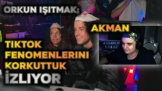 Akman - Orkun Işıtmak ''TikTokçuları Korku Evinde Korkuttuk'' İzliyor!