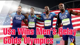 USA Wins 4X400 men's Relay Gold at Tokyo Olympic | 4X400 men's Relay Gold