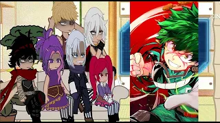 👑 MHA villians react to deku | Gacha Club | MHA react  Compilation