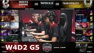 Misfits vs Vitality | Week 4 Day 2 S8 EU LCS Summer 2018 | MSF vs VIT W4D2