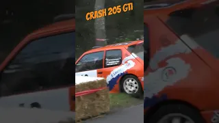 Rally Crash - Peugeot 205 GTI #rally #crash #rallycrash #rallye #rallyecrash #mistakes #fail #fails