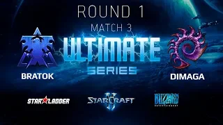 2018 Ultimate Series Season 1 — Round 1 Match 3: BratOK (T) vs DIMAGA (Z)