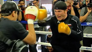 CANELO MONSTER COMBINATIONS ON THE MITTS - UNRELEASED TRAINING FOOTAGE | REMASTERED