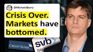 Michael Burry says the CRISIS is OVER. Markets to bottom. No true danger here.