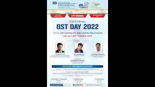 Live Webinar on GST : Journey of 5 Years and the Way Forward
