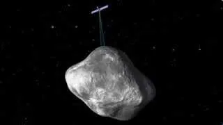 Rosetta orbiting the comet