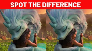 RAYA And The Last Dragon 🔎 SPOT THE DIFFERENCE 🔎  Brain Games | movie puzzle | 100% FAIL |