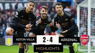 Aston Villa Vs Arsenal 2-4 Full Match Highlights & Goals HD