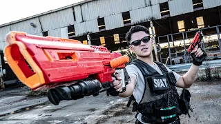 SEAL X Nerf Guns : Warriors Nerf Guns Fight Group Of Criminals Invaded The House Mr Cowboys