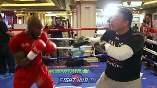 BEAST ON THE RISE! YORDENIS UGAS SHOWS OFF CUBAN SCHOOL OF BOXING DURING WORKOUT