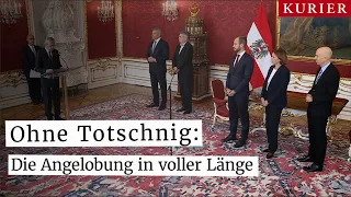 Ohne Totschnig: Die Angelobung in voller Länge