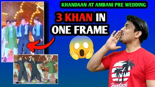 3 Khan At Anant Ambani Pre Wedding | Salman SRK Aamir Dancing In Naatu Naatu Song #3Khan
