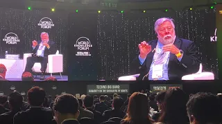 Listening to Apple co-founder Steve Wozniak at 2023 World Knowledge Forum in Seoul, Korea