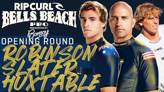 Jack Robinson, Kelly Slater, Xavier Huxtable | Rip Curl Pro Bells Beach - Opening Round Heat Replay