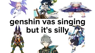 genshin VAs singing but it's silly