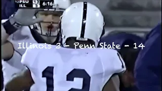 Penn State VS Illinois 2005 1st Half Highlights - Best half of football EVER for the Nittany Lions?