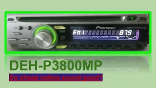 Pioneer DEH-P3800MP Testing and Overview