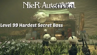 NieR Automata - Level 99 Emil Secret Boss Fight & Secret Weapon