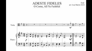 ADESTE FIDELES - O COME, ALL YE FAITHFUL - Backing track for Viola