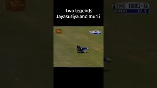 Two legend Jayasuriya and murli work together