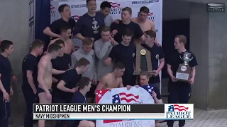2020 Navy Men's Swimming & Diving Patriot League Championship Highlights