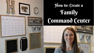 How to: Create a FAMILY COMMAND CENTER