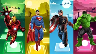 Spiderman Cartoon 🆚 Hulk 🆚 Ironman 🆚 Batman 🆚 Captain America  🎵 Who Will Win..⁉️