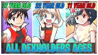 All Pokedex Holders Ages - Pokémon Adventures